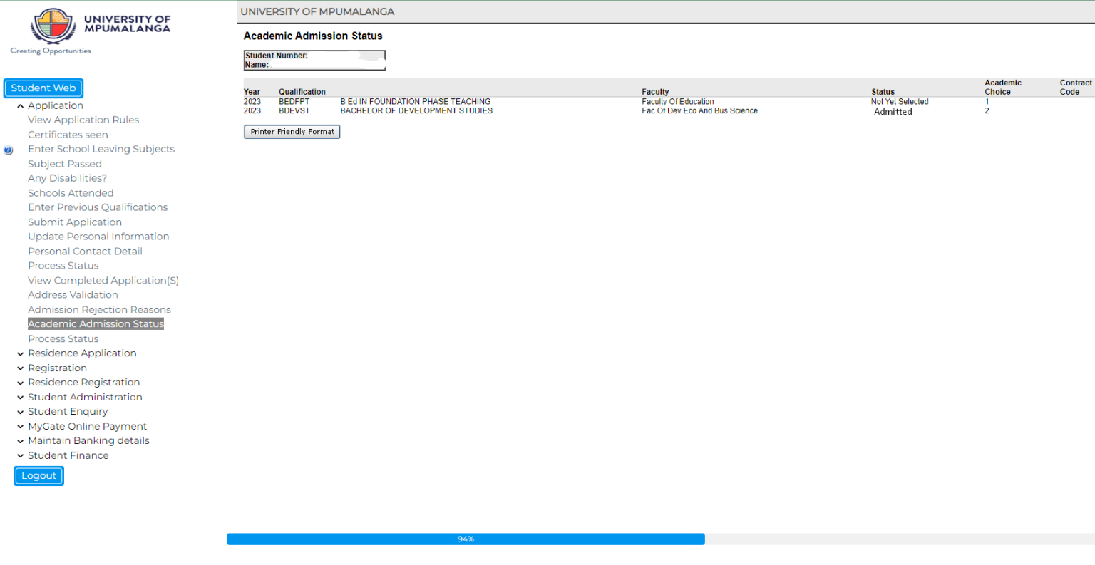 How to check your University of Mpumalanga (UMP) application status ...